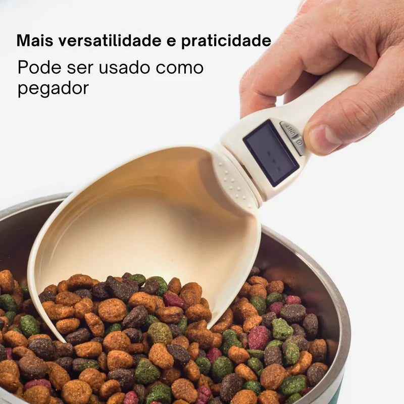 Colher de medição eletrônica para Pet Food, Balança digital para alimentos para cães e gatos, Copo medidor com display LED, Balança de cozinha